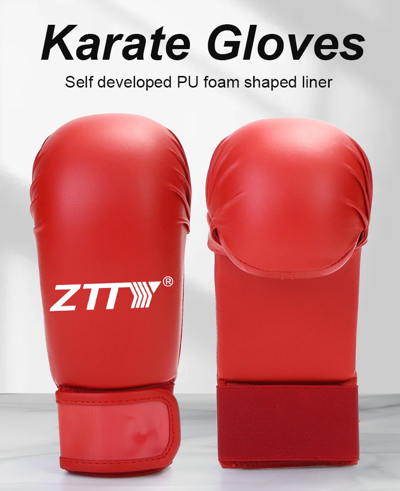 pu leather karate glove pu leather karate glove